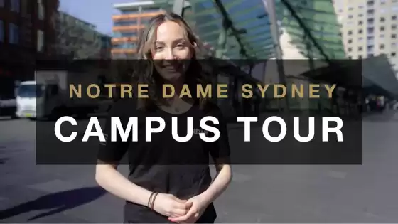 Sydney Campus Tour | ඕස්ට්‍රේලියාවේ Notre Dame විශ්ව විද්‍යාලය